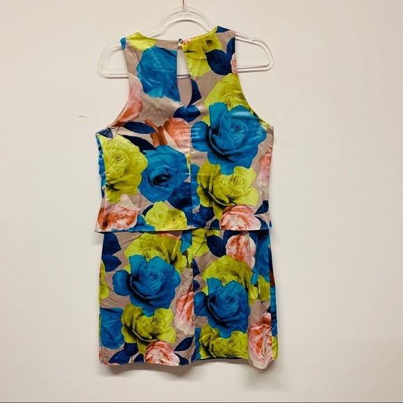 Jessica Simpson Floral Tiered Popover Dres… - Picture 6 of 8